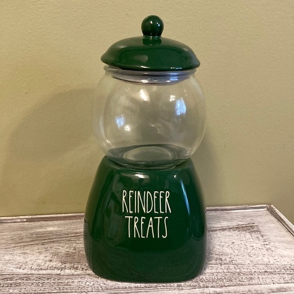 NEW Rae Dunn REINDEER TREATS GUMBALL CHRISTMAS CANISTER - Picture 1 of 12